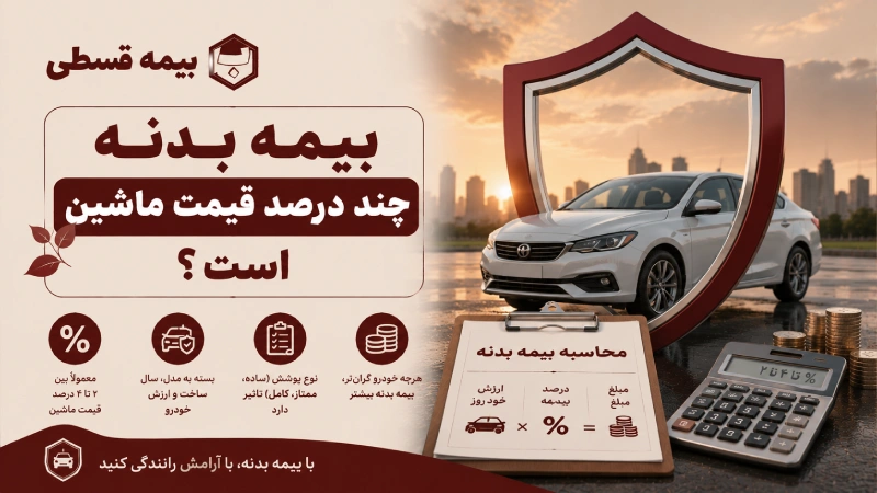 بیمه بدنه چند درصد قیمت ماشین است